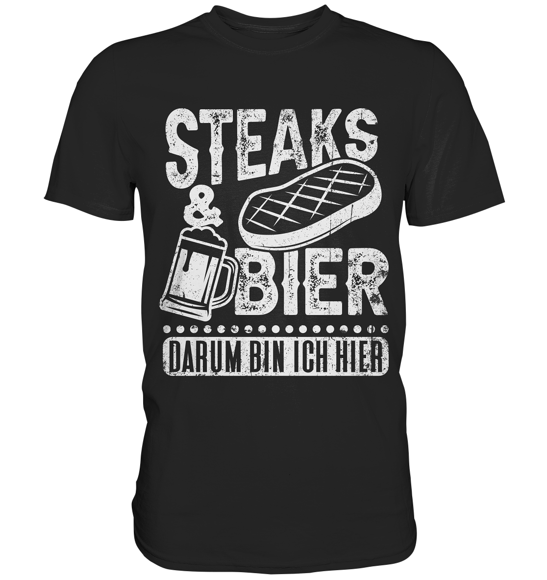 Steaks und Bier | Männer T-Shirt - Bierista