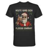 Heute wird sich flüssig ernährt | Männer T-Shirt