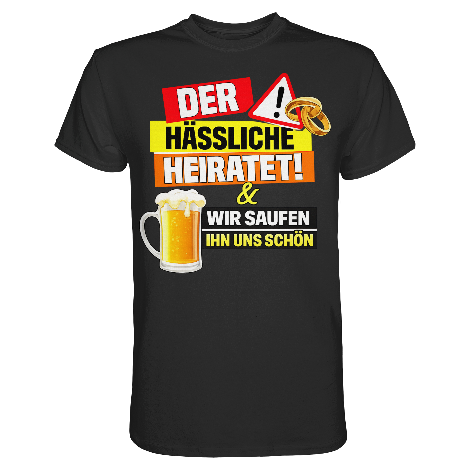 Der Hässliche heiratet | Männer T-Shirt