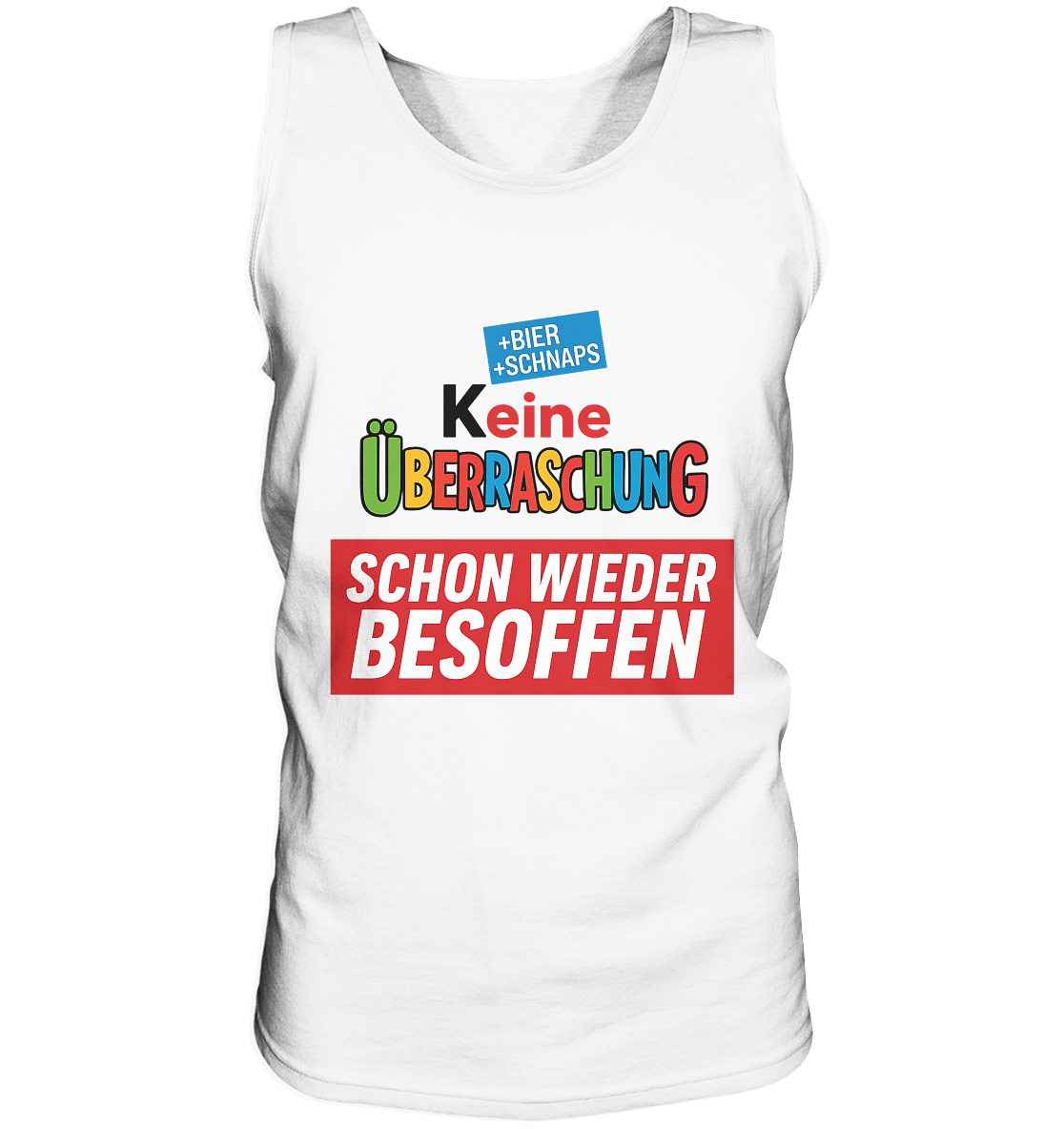 Keine Überraschung schon wieder besoffen | Männer Tanktop - Bierista