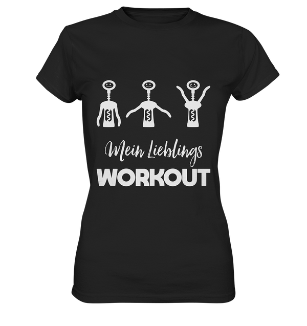 Lieblings Workout Korkenzieher | Frauen T-Shirt