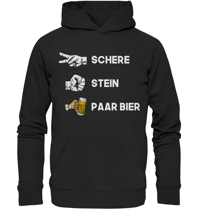 Schere Stein Paar Bier | Hoodie