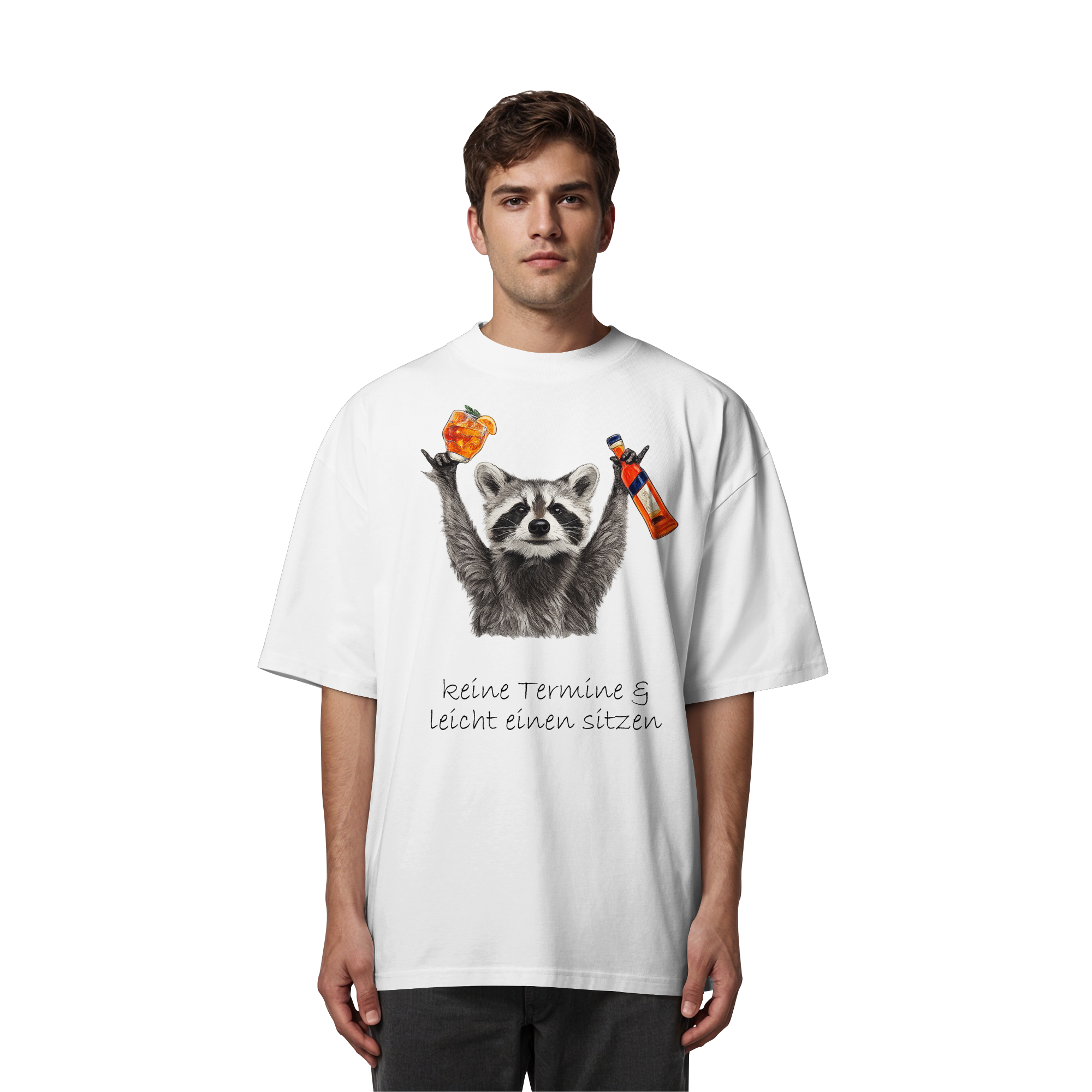 Keine Termine und leicht einen sitzen | Oversize T-Shirt