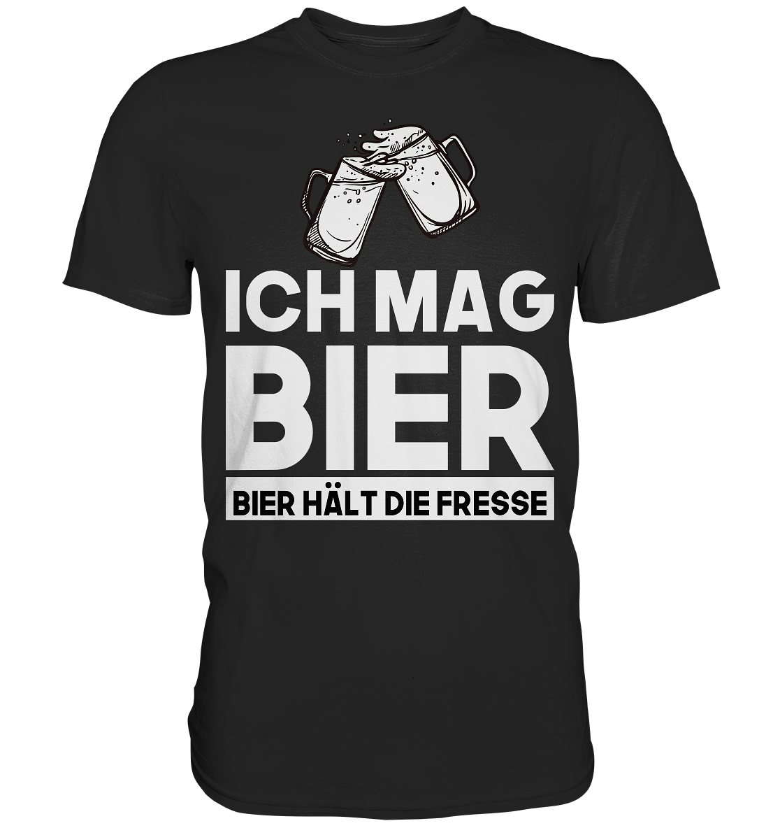 Ich mag Bier, Bier hält die Fresse | Männer T-Shirt - Bierista