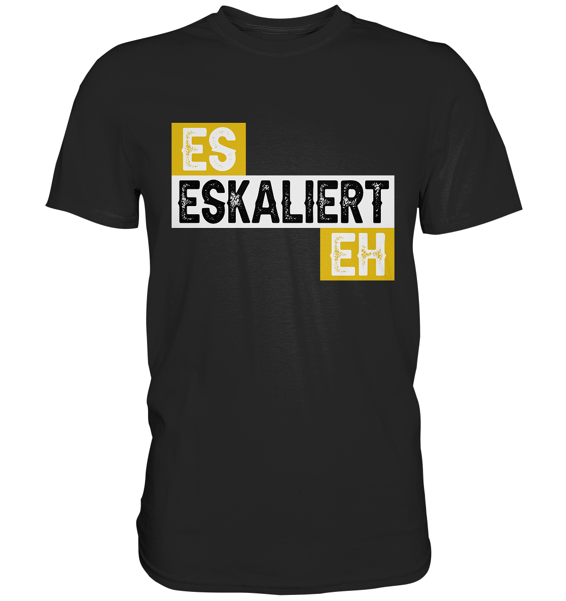 Es eskaliert eh | Männer T-Shirt - Bierista