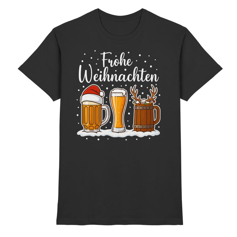 Frohe Weihnachten Bierkrüge | Männer T-Shirt