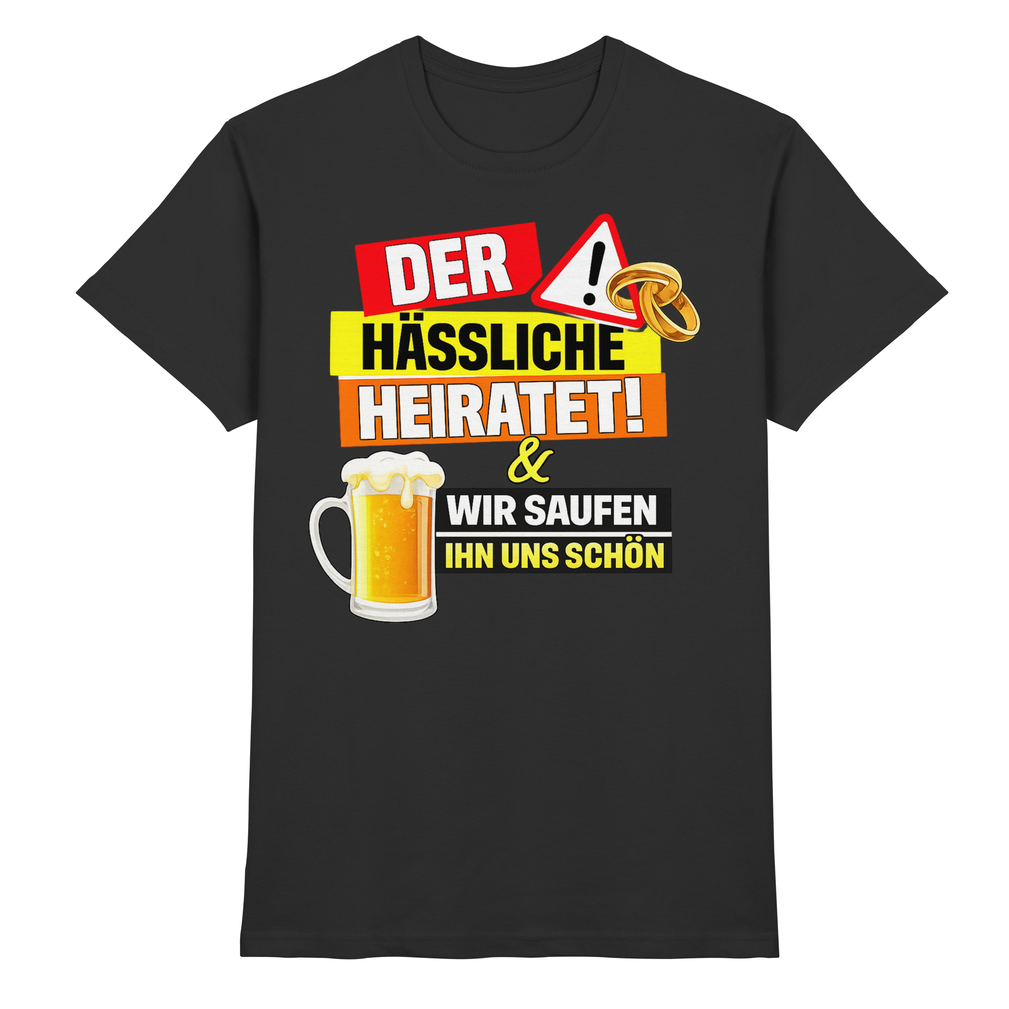 Der Hässliche heiratet | Männer T-Shirt