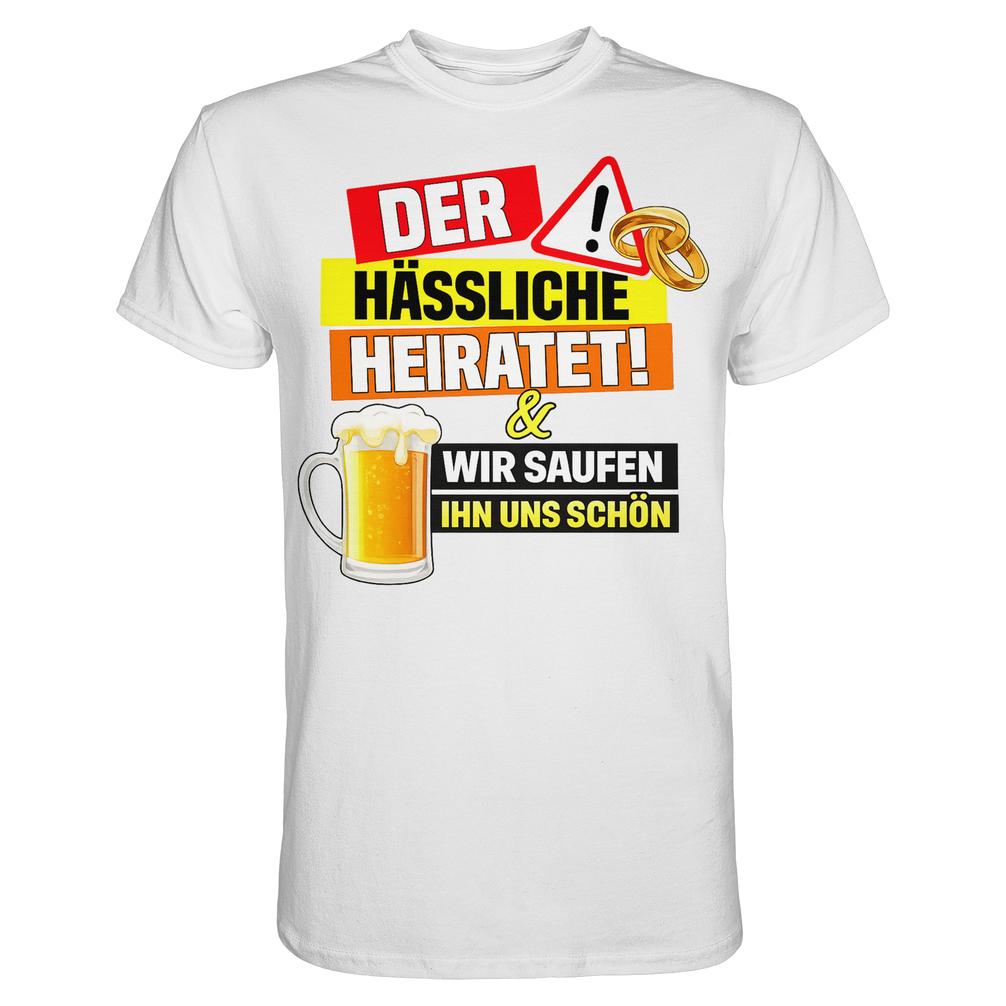 Der Hässliche heiratet | Männer T-Shirt