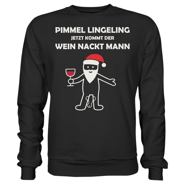 Pimmel Lingeling Wein Nackt Mann | Sweatshirt