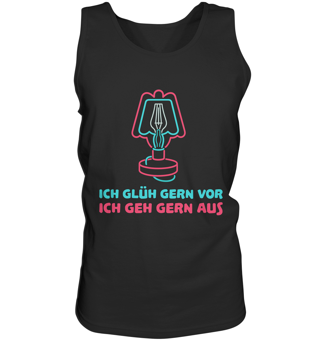 Wackelkontakt Lampe aus den 70ern | Männer Tanktop - Bierista