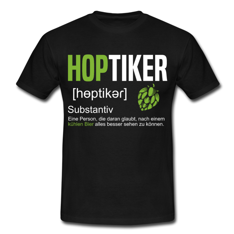 Hoptiker | Herren T-Shirt - Schwarz