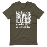 Ich bin der Beweis, Bier macht sexy und attraktiv | Herren Premium T-Shirt