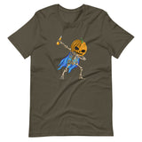 Halloween Dabbing Skelett mit Bier | Herren Premium T-Shirt