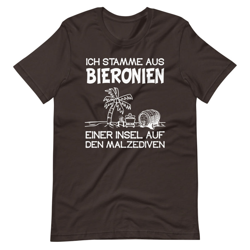 Ich stamme aus Bieronien, einer Insel auf den Malzediven | Herren Premium T-Shirt