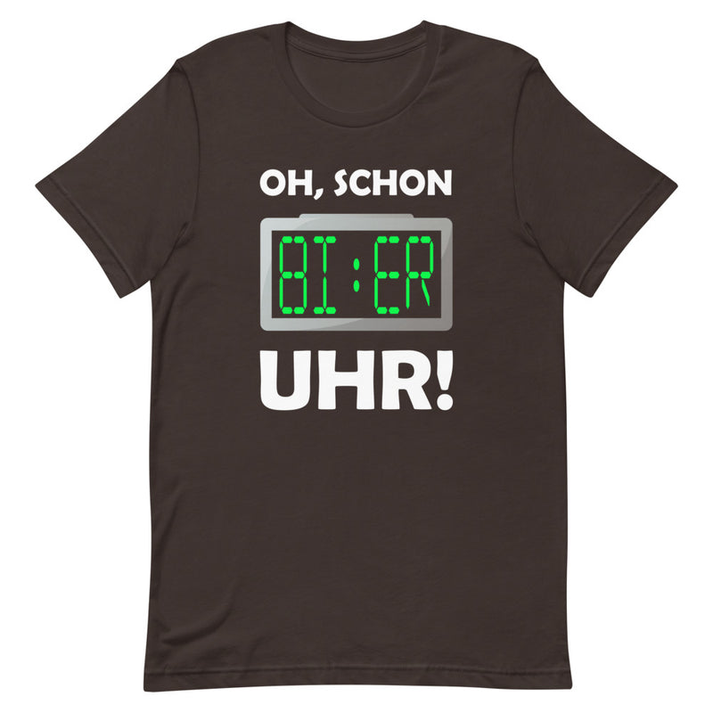 Oh, Schon Bier Uhr! | Herren Premium T-Shirt