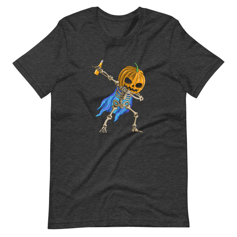 Halloween Dabbing Skelett mit Bier | Herren Premium T-Shirt