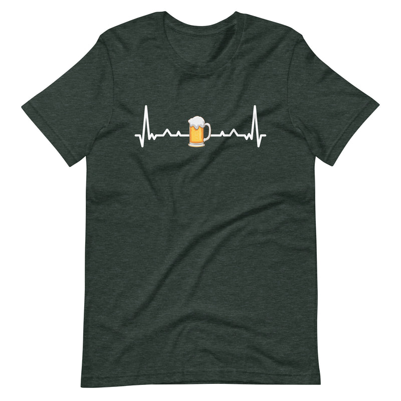 Bier Herzschlag Puls EKG | Herren Premium T-Shirt
