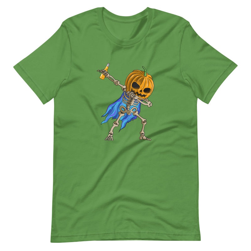 Halloween Dabbing Skelett mit Bier | Herren Premium T-Shirt