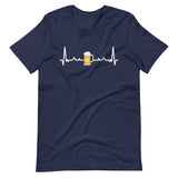 Bier Herzschlag Puls EKG | Herren Premium T-Shirt