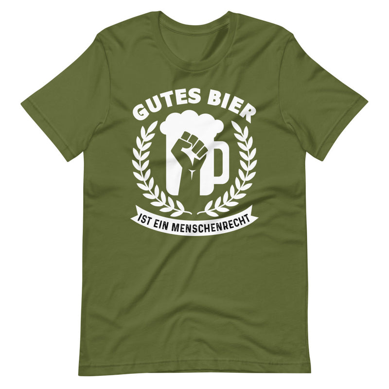 Gutes Bier Menschenrecht Faust | Herren T-Shirt