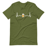 Bier Herzschlag Puls EKG | Herren Premium T-Shirt